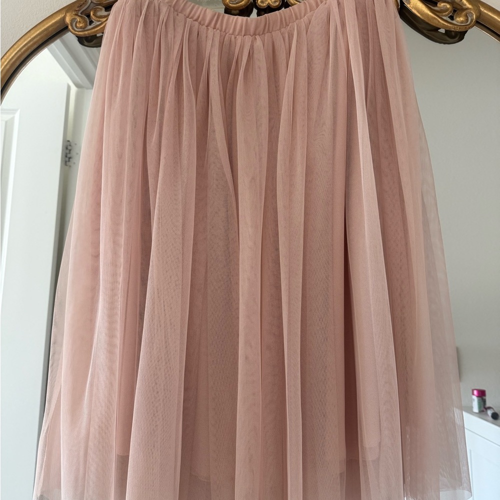 Elegant Pink Tulle Skirt